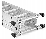 Драбина трансформер 4x4 Higher 4-х секційна універсальна розкладна 16 ступеньок Польща Лестница Стремянка, фото 8