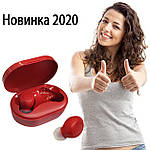 Бездротові навушники блютуз гарнітура навушники Bluetooth 5.0 Wi-pods M8 RED із зарядним чохлом-футляром, фото 7