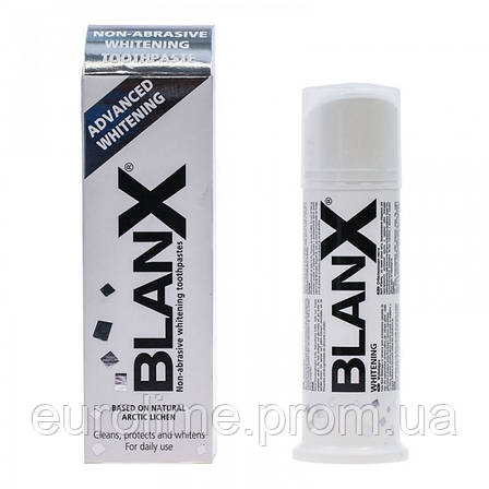 Зубна паста BlanX Med Whitening Неабразивна Вибілювальна (Туба) 75 мл, фото 2
