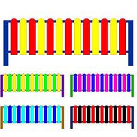 Декоративний парканчик Радість Малий. Огородження для дитячих майданчиків. Колір на вибір.
