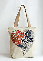 Сумка Пошита для вишивки Серце і троянда