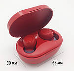 Бездротові навушники Wi-pods M8 RED блютуз гарнітура навушники Bluetooth 5.0 з зарядним чохлом-футляром, фото 6