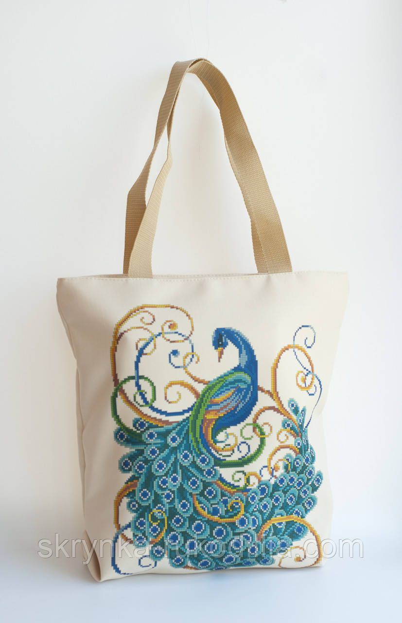 Сумка Пошита для вишивки Павлін