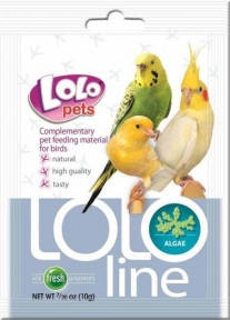 Вітаміни для папуг з водоростями 10 гр, Lolo Pets Вітаміни для папуг водорості Lolo Pets