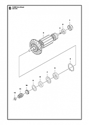 2 ЯКІР - ШЕСТЕРНІ | K4000 Cut-n-Break, 2018-02 Різьбяр Хускварна електричний | два диска |