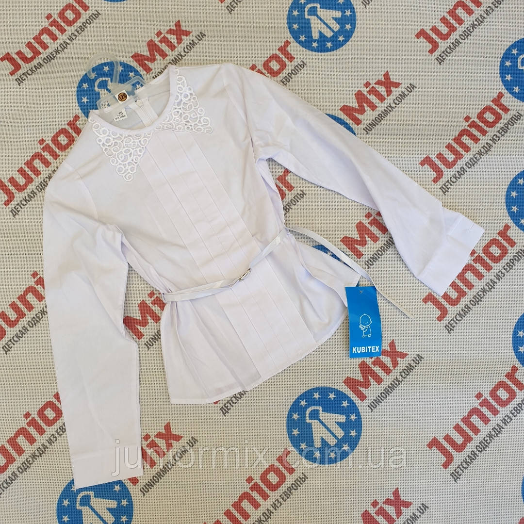 Шкільна дитяча ошатна блузка для дівчинки KUBITEX