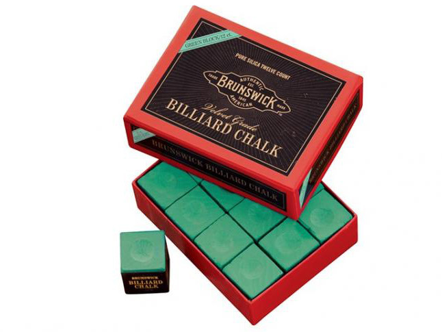 Крейда більярдна Brunswick зелена 12шт, фото 1
