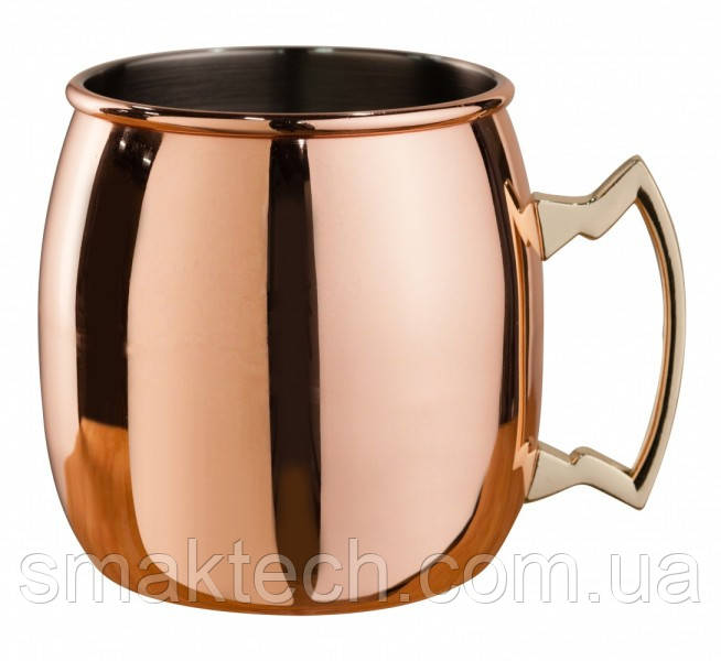 Коктейльна гуртка Beaumont «Moscow Mule» 0.5 л ручка з латуні (3667)