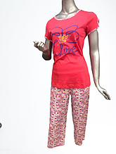 Піжама жіноча футболка з принтом капрі Pierre Cardin Туреччина