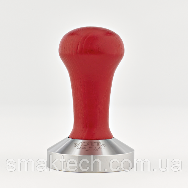 Темпер плоский з червоною ручкою Motta 58 мм (8100/R)