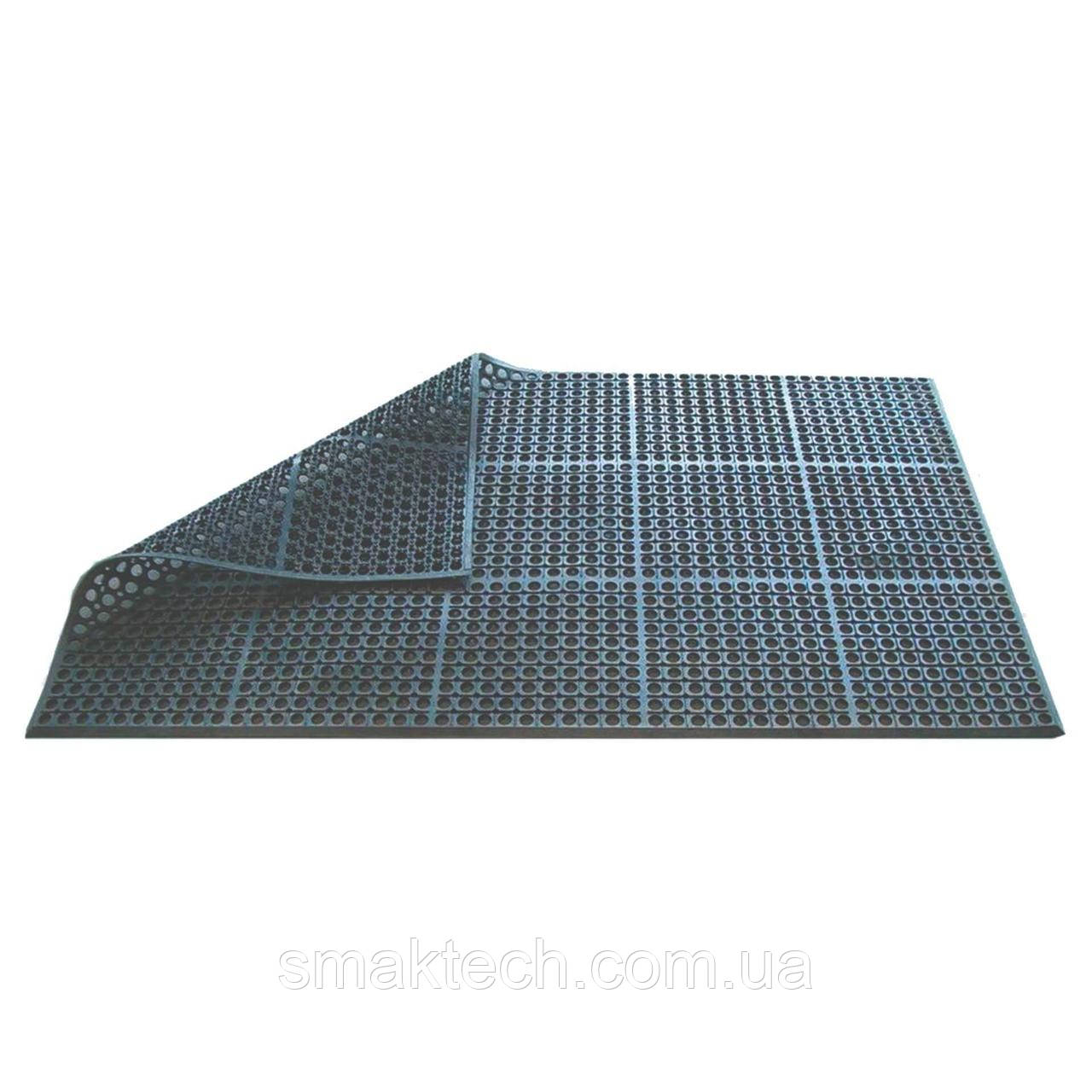 Гумовий килимок під барну стійку Beaumont підлоговий, чорний, 150x90x1.2 см (3684)
