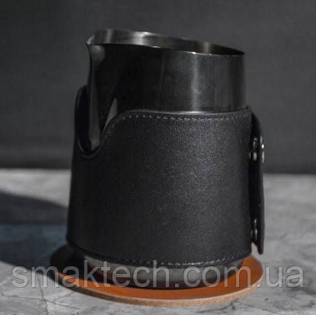 Пітчер BARISTASPACE Handless Black, 450мл (Чорний, без ручки)
