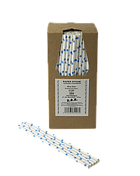 Паперові трубочки TM B. A. R. Ø 6 мм 250 шт. Блакитна зірка