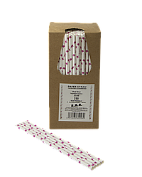 Паперові трубочки TM B. A. R. Ø 6 мм 250 шт. Червона зірка