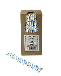 Паперові трубочки TM B. A. R. Ø 6 мм 250 шт. Блакитне сердечко