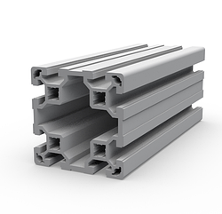 Верстатний профіль T-track 80х80 АНОД, довжина виробу 6м, різка кратно 3м.