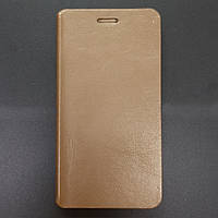 Чехол книжка для LG G4S / H734 Flip Cover золотой