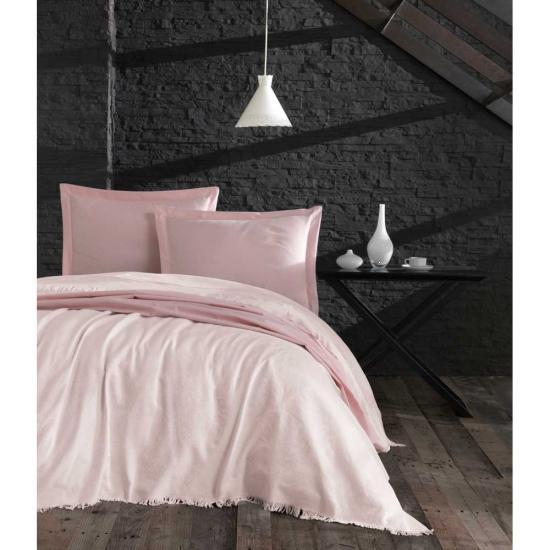 Покривало Eponj Home Naturel - Porto 240*260 Бежевий Пудра
