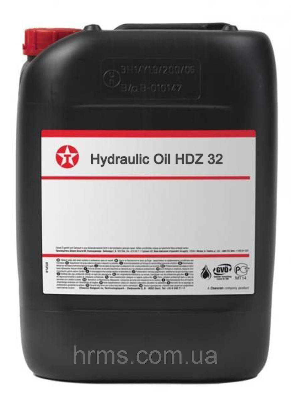Гідравлічне масло HLP 32 TEXACO HYDRAULIC OIL HDZ 32 ISO 32 каністра 20 л Олива гідравлична 32 Тексако