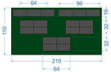 Електронне табло для футболу 2100х1100, фото 2