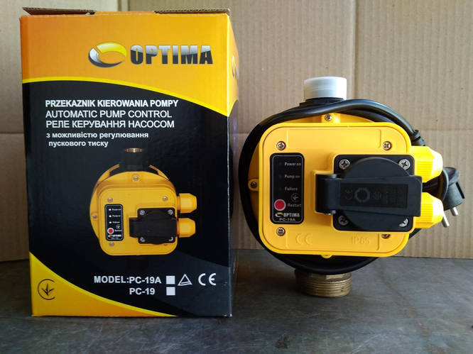 Автоматика для насосов с защитой сухого хода Optima PC19 пресс контроль ...