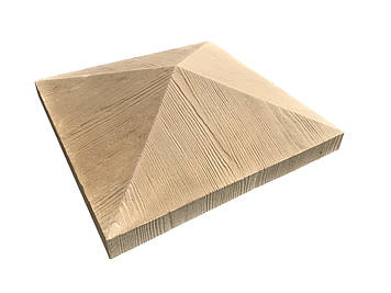 Бетонна кришка на паркан Мегаліт "Структура" 440х440х120 мм