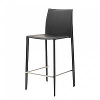 Полубарный стул GRAND (Гранд) серый антрацит кожа от Concepto