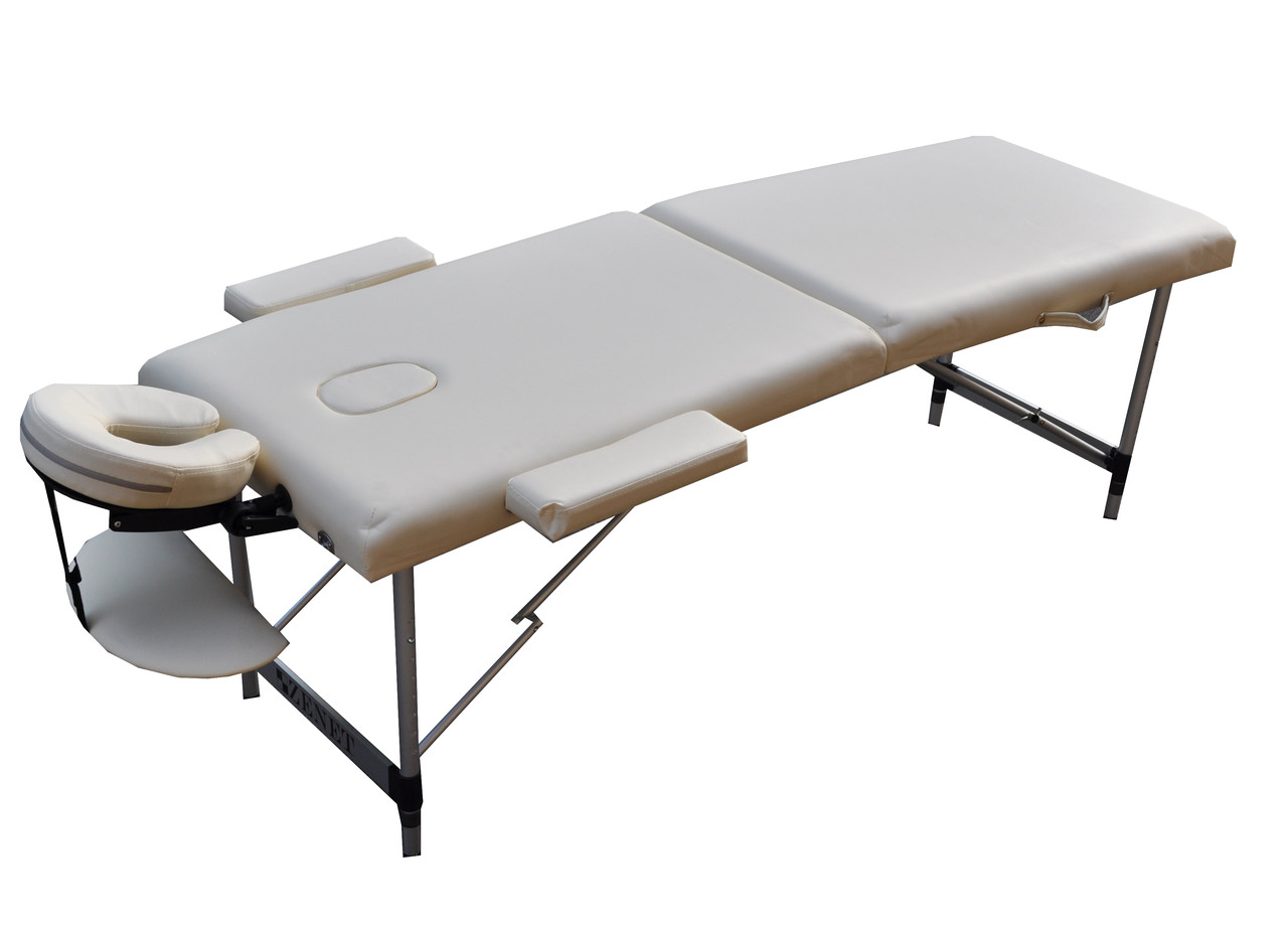 Складаний масажний стіл ZENET. Кремовий, розмір L ( 195*70*61)