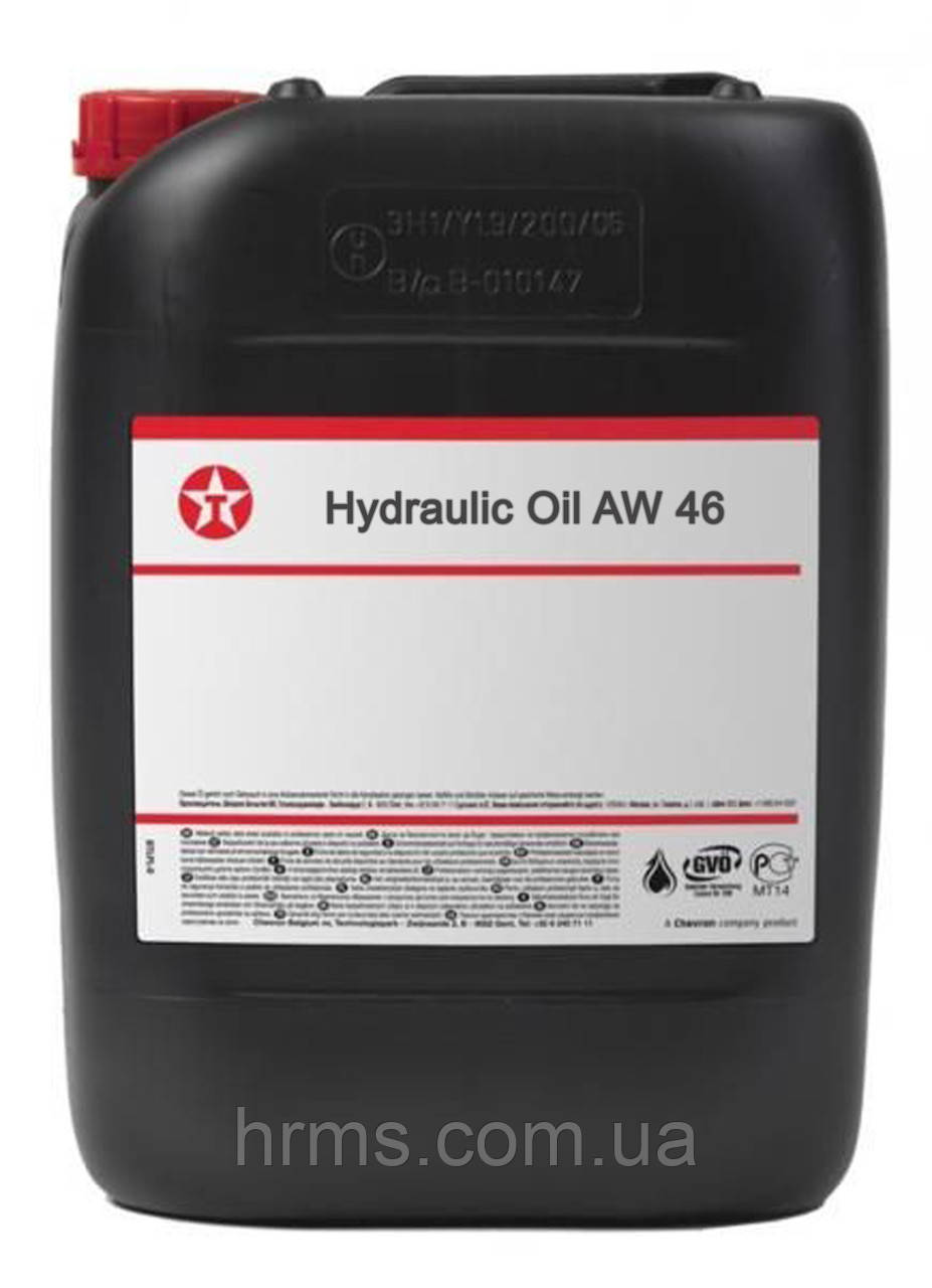 Масло гідравлічне TEXACO Hydraulic Oil AW 46 20 л
