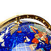 Глобус на підставці золотистий із напівдорогоцінних каменів CLS220, фото 5
