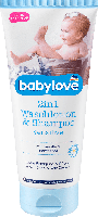 Детский гель для душа + шампунь Babylove 2in1 Waschlotion & Shampoo Sensitive, 200 мл