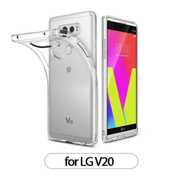 Ультратонкий прозорий силіконовий чохол для LG V20 (H910)