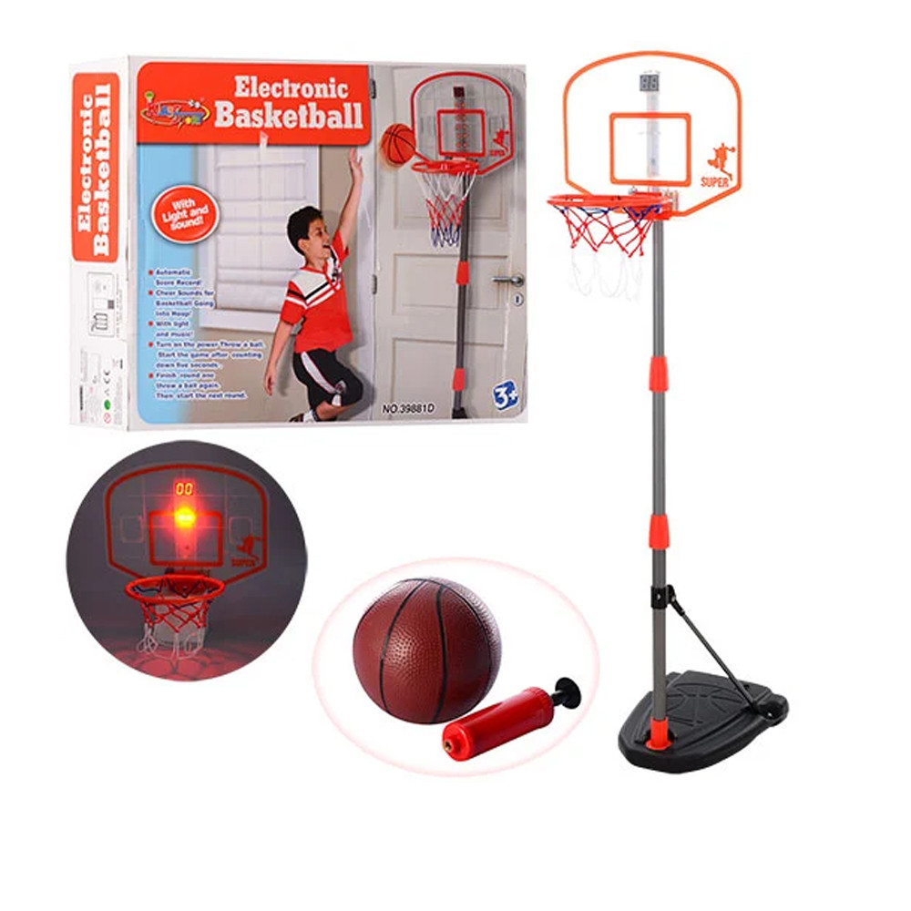 Дитяче баскетбольне кільце з електронним таблом 170 см.,