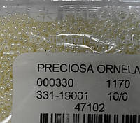 Бісер Preciosa 10/0 колір 47102 молочний 10г