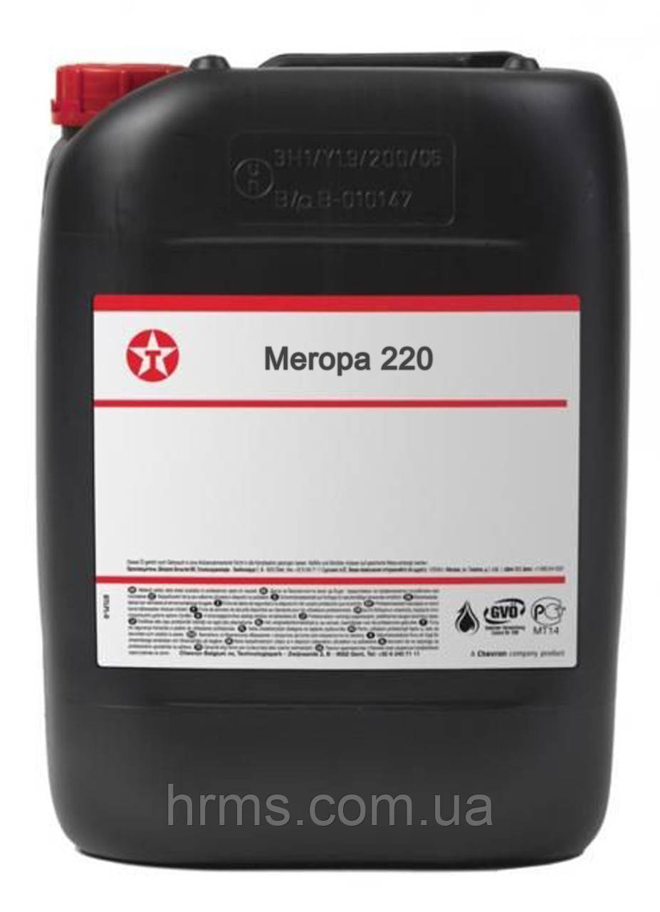 Редукторное масло CLP ISO VG220 Texaco Meropa 220 канистра 20 л (ID ...