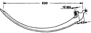 Голка для прес-підбірника JD 51-0009