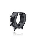 Чорні чоловічі сережки із шипами шипи круглі 1шт, фото 4