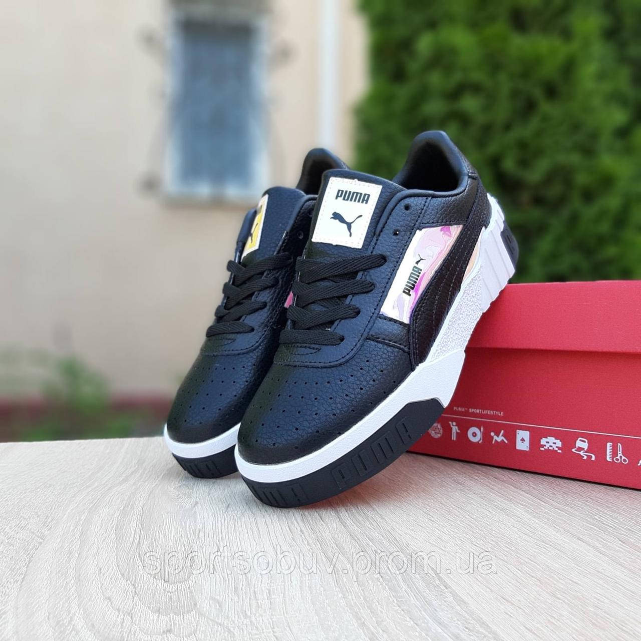 Купить Женские кроссовки Puma Cali Пума черные с перламутром, цена 1699 ...