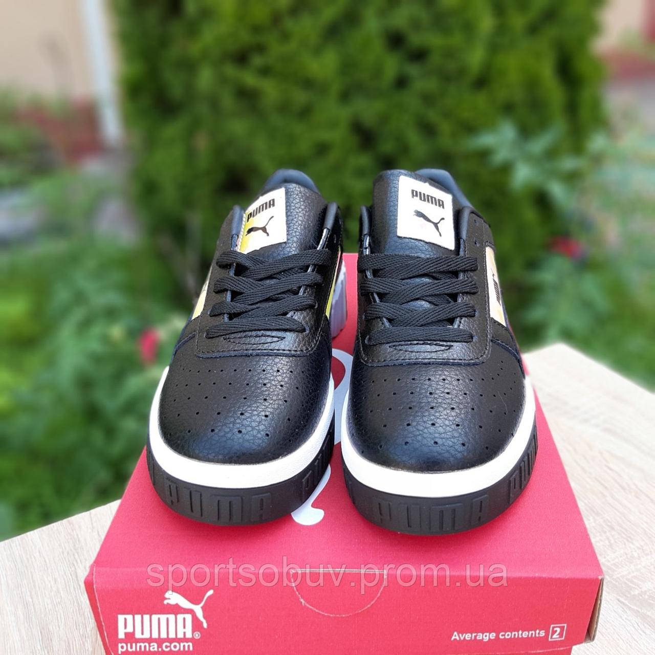 Купить Женские кроссовки Puma Cali Пума черные с перламутром, цена 1699 ...