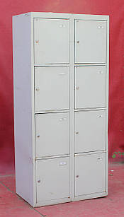 Камера зберігання для магазину на 8 комірок, 180х60х50 см., Сіра, Б/у