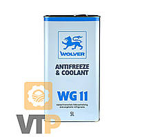 Рідина охолоджуюча WOLVER "NEW" ANTIFREEZE  CONCENTRATE WG11  -80 С (синій) каністра жерсть 5 л