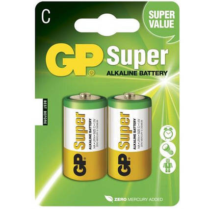 Батарейка GP SUPER ALKALINE 1.5V 14A-U2, LR14,C