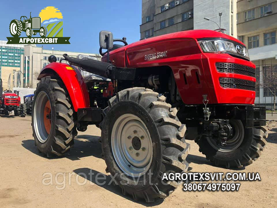 Потужний мінітрактор SHIFENG SF404C з редукторним мостом.