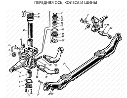 Вісь передня КАМАЗ