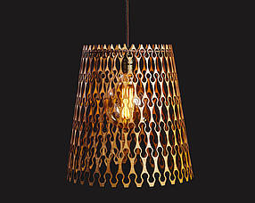 Люстра дерев'яна СОНЦЕ by smartwood  ⁇  Люстра лофт  ⁇  Дизайнерський стельовий світильник