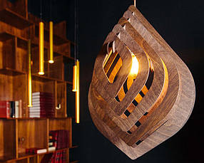 Люстра дерев'яна СОНЦЕ by smartwood <unk> Люстра лофт <unk> Дизайнерський стельовий світильник