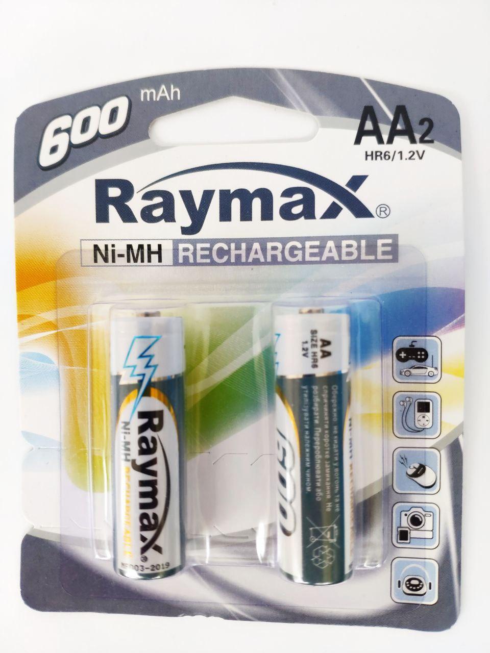 Акумулятор пальчиковий Raymax HR6 1.2 V 600 mAh Ni-MH AA