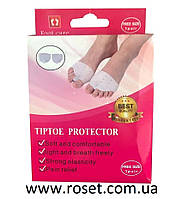 Протектор для стоп силиконовый с разделителем пальцев Tiptoe protector