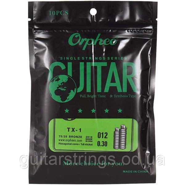 Струна Orphee TX-1-12 Plain Steel .012 acoustic or electric 10-pack, фото 1