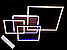 Сучасна світлодіодна люстра з пультом до 25 кв.м колір Коричневий 135 Ват Diasha 11017/3CF 3color, фото 8